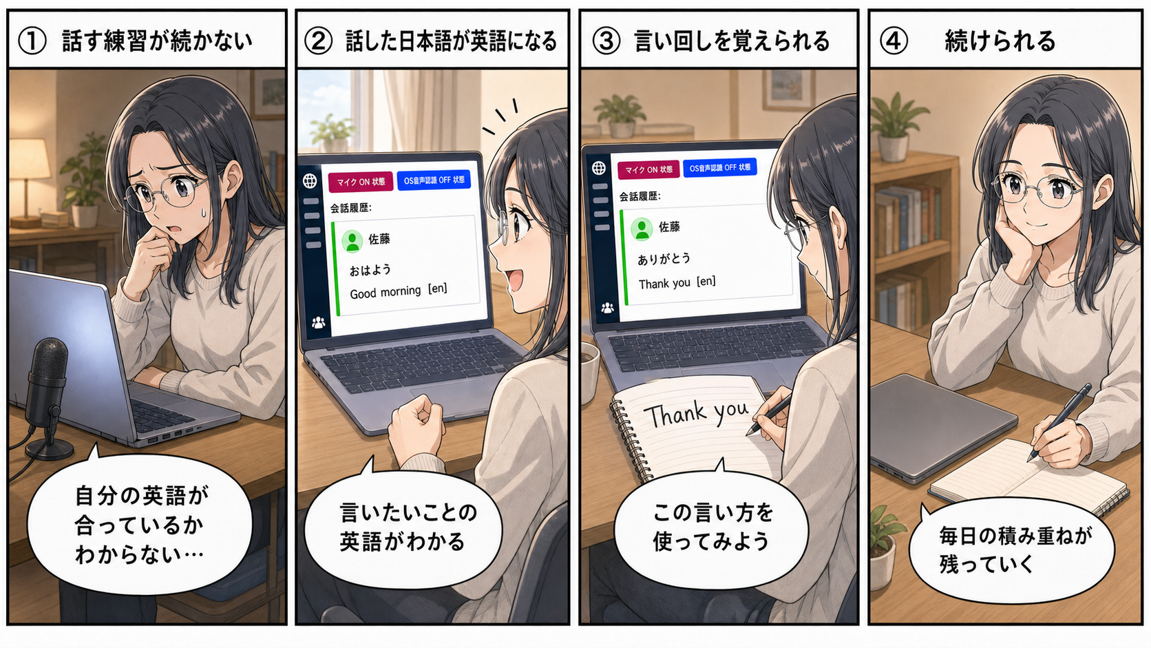 4コマ漫画